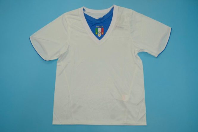 Shirt Front, Italy 2006 Away White Short-Sleeve