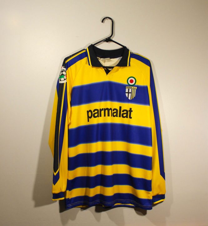 Shirt Front, Parma 1999-2000 Home Long-Sleeve Kit