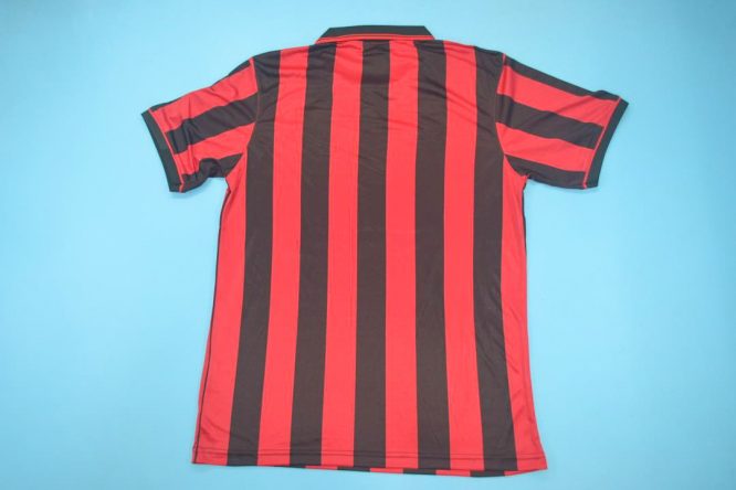 Shirt Back Blank, AC Milan 1996-1997 Home Short-Sleeve Kit