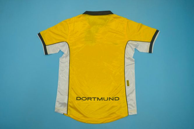 Shirt Back Blank, Borussia Dortmund 1998-2000 Home Short-Sleeve Kit
