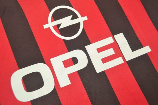 Shirt OPEL Sign, AC Milan 1996-1997 Home Short-Sleeve Kit