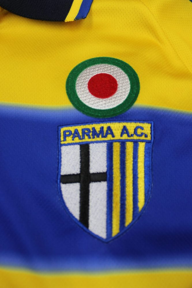 Shirt Parma Logo, Parma 1999-2000 Home Long-Sleeve Kit