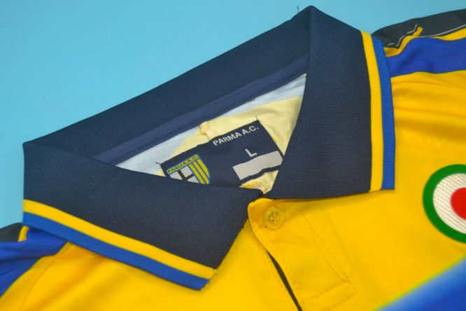 Shirt Collar Front, Parma 1999-2000 Short-Sleeve Kit