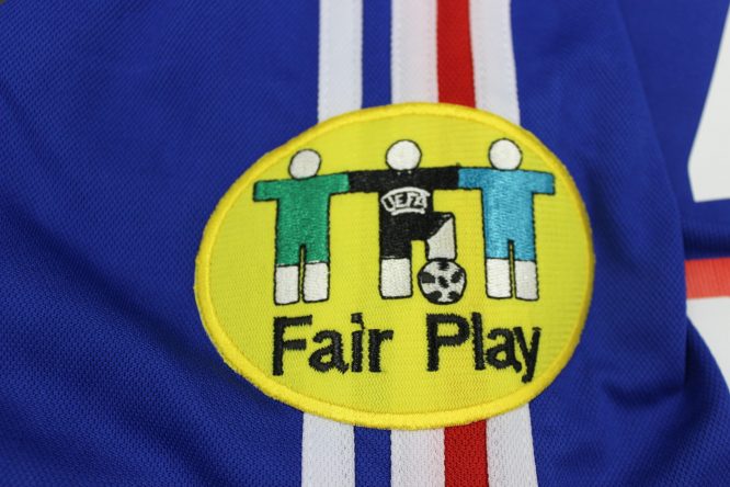Shirt Fair Play Patch, France Euro 2000 Home Short-Sleeve