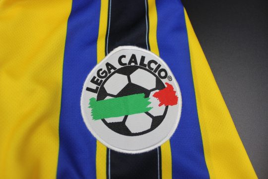 Shirt Lega Calcio Patch, Parma 1999-2000 Home Long-Sleeve Kit