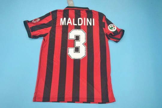 Maldini Nameset, AC Milan 1996-1997 Home Short-Sleeve Kit