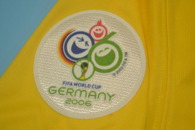 2006 World Cup Patch, Brazil 2006 World Cup Home Short-Sleeve