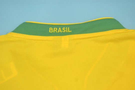 Shirt Collar Back, Brazil 2006 World Cup Home Short-Sleeve