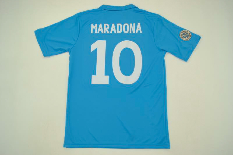 Napoli 1987-1988 Home Short Sleeve Football Shirt [As worn by Careca, Ferrara & Maradona]