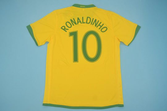 Ronaldinho Nameset, Brazil 2006 World Cup Home Short-Sleeve