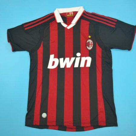 Ahirt Front, AC Milan 2009-2010 Home Short-Sleeve