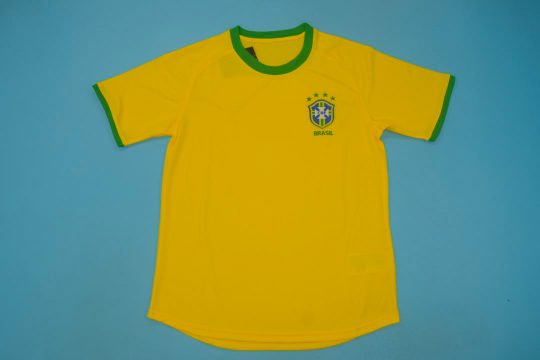 Shirt Front, Brazil 2000-2002 Home Short-Sleeve