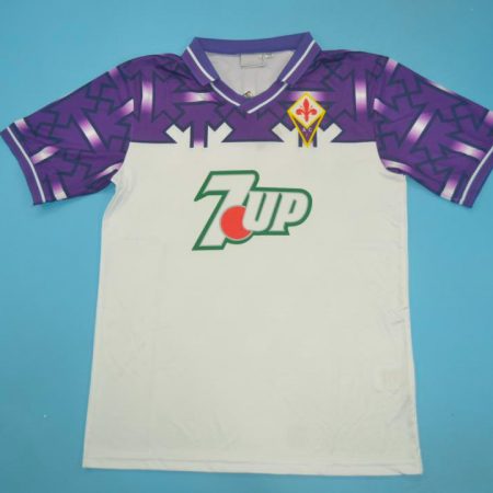 Shirt Front, Fiorentina 1992-1993 Away Short-Sleeve
