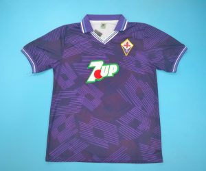 Shirt Front, Fiorentina 1992-1993 Home Short-Sleeve