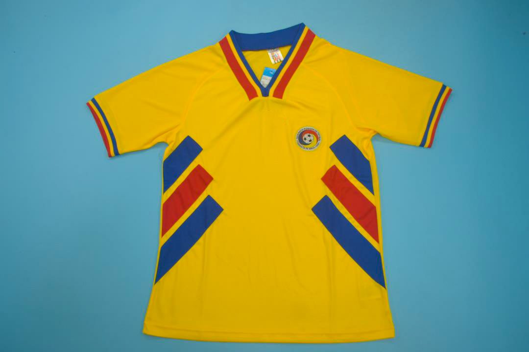 Romania 1994 World Cup Home Football Shirt [As worn by Dumitrescu, Hagi &  Petrescu]