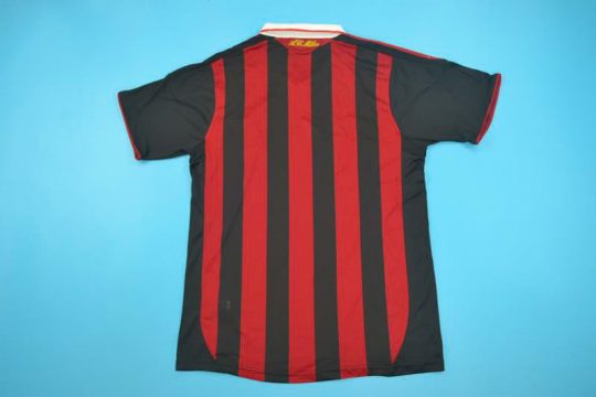 Shirt Back Blank, AC Milan 2009-2010 Home Short-Sleeve