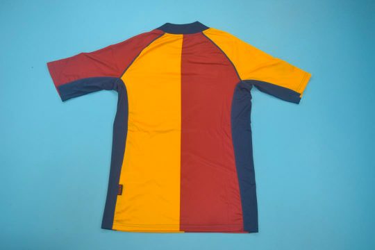 Shirt Back Blank, AS Roma 2001-2002 European Edition Short-Sleeve