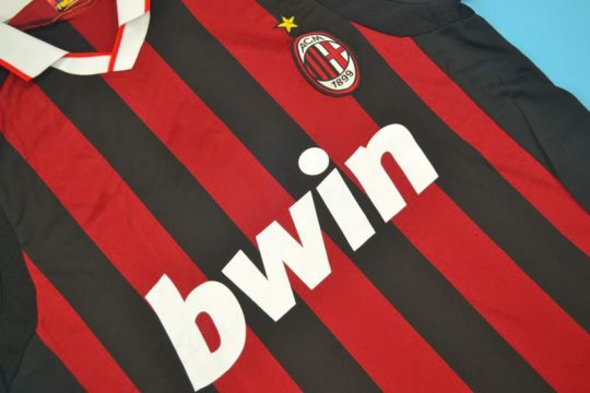 Shirt Front Alternate, AC Milan 2009-2010 Home Short-Sleeve