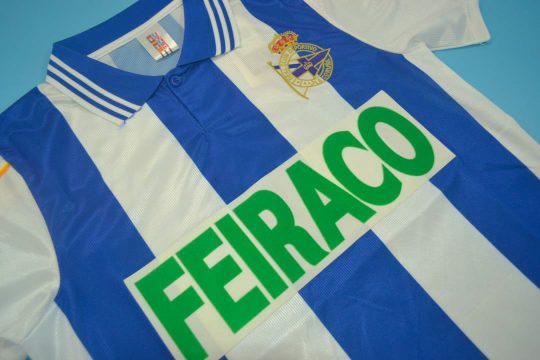Shirt Front Alternate, Deportivo La Coruna 1999-2000 Home Short-Sleeve