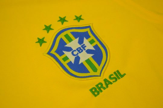 Shirt Brazil Emblem, Brazil 2000-2002 Home Short-Sleeve