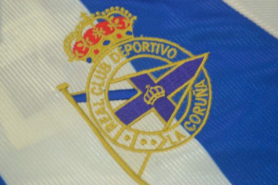 Shirt Deportivo Emblem, Deportivo La Coruna 1999-2000 Home Short-Sleeve