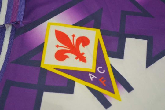 Shirt Fiorentina Emblem, Fiorentina 1992-1993 Away Short-Sleeve