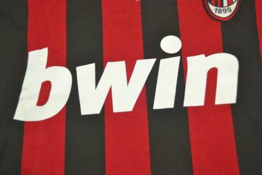 Shirt Bwin Sign, AC Milan 2009-2010 Home Short-Sleeve