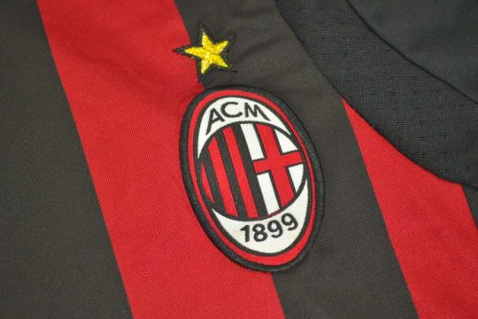 Shirt AC Milan Emblem, AC Milan 2009-2010 Home Short-Sleeve