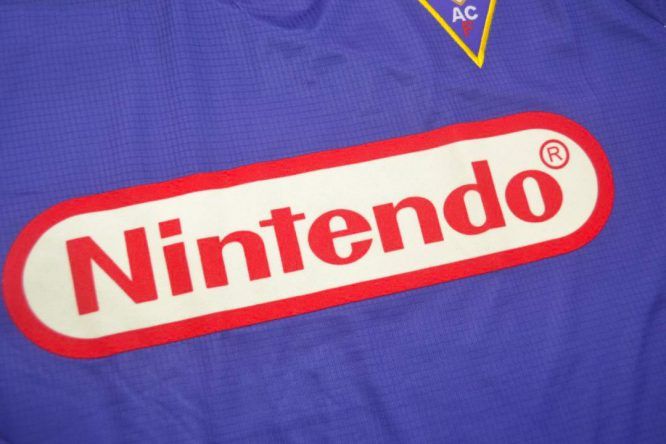 Shirt Nintendo Imprint, Fiorentina 1998-1999 Home Long-Sleeve