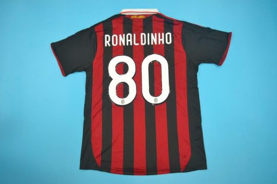 Ronaldinho Nameset, AC Milan 2009-2010 Home Short-Sleeve