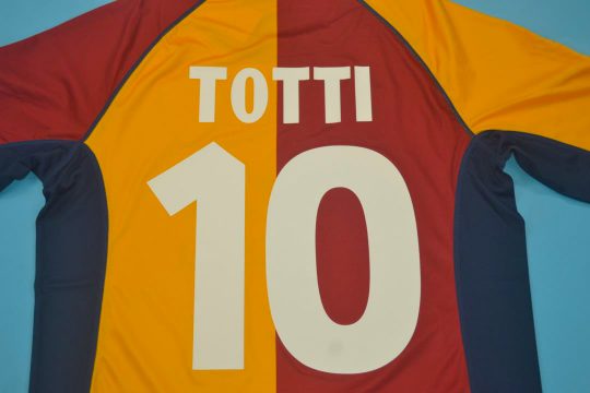 Totti Nameset Alternate, AS Roma 2001-2002 European Edition Short-Sleeve