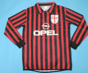 Shirt Front, AC Milan 1999-2000 Home Long-Sleeve Jersey