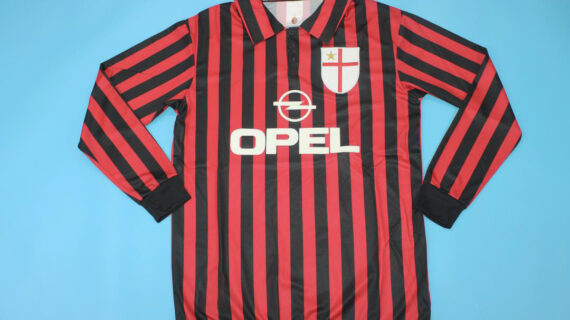 Shirt Front, AC Milan 1999-2000 Home Long-Sleeve Jersey