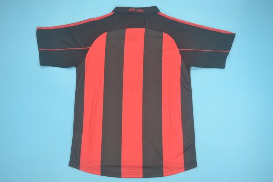 Shirt Back Blank, AC Milan 2000-2002 Home Short-Sleeve