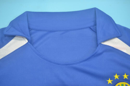 Shirt Collar Front, Brazil 2002 Away Short-Sleeve Jersey