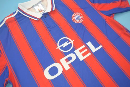 Shirt Front Alternate, Bayern 1995-1997 Home Short-Sleeve