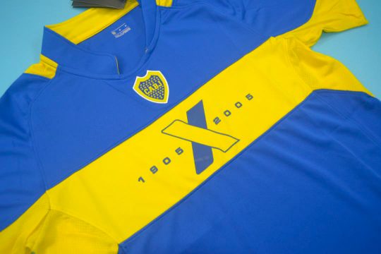 Shirt Front Alternate, Boca Juniors 2005 Centenary Short-Sleeve