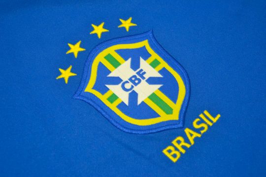 Shirt Brazil Emblem, Brazil 1998 Away Short-Sleeve