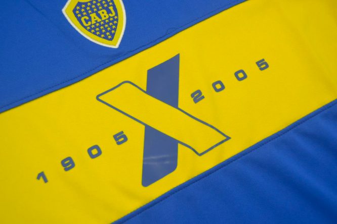 1905-2005 Emblem, Boca Juniors 2005 Centenary Short-Sleeve