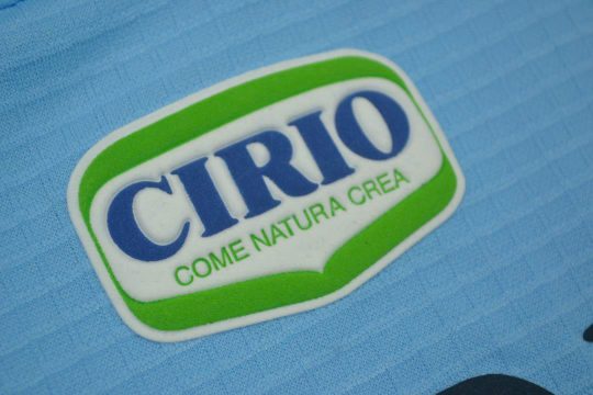 Shirt Cirio Emblem Closeup, Lazio 1999-2000 Home Short-Sleeve