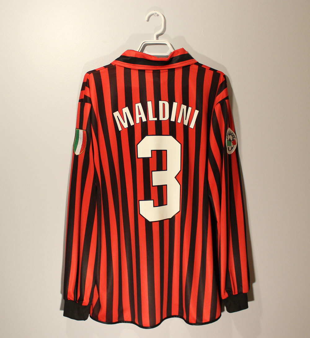 AC Milan 1999-2000 Home Long-Sl. Shirt 