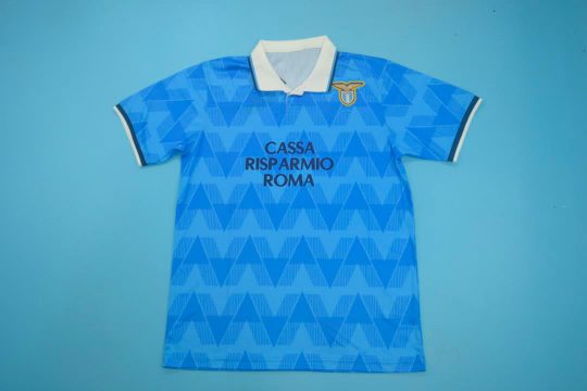 Shirt Front, Lazio 1989-1991 Home Short-Sleeve