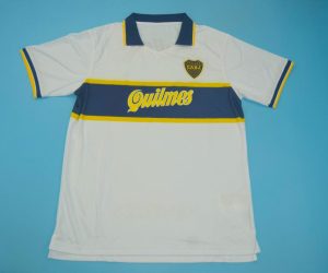 Shirt Front, Boca Juniors 1996-1997 Away White Short-Sleeve