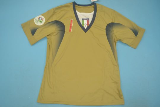 Shirt Front, Italy 2006 Goalkeeper Gold Buffon Short-Sleeve