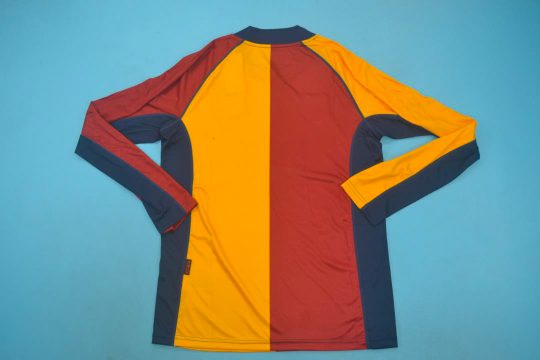 Shirt Back Blank, AS Roma 2001-2002 European Shirt Long-Sleeve