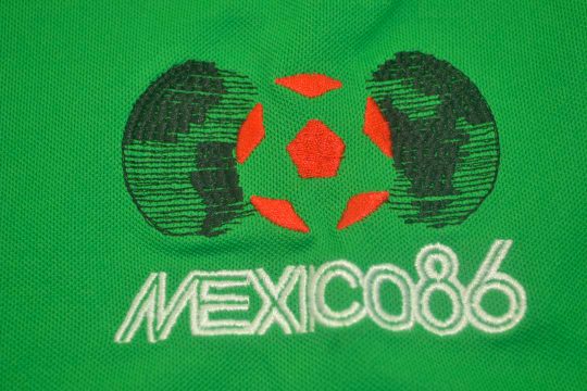 Shirt Mexico 86 Embroidery, Mexico 1986 Home Short-Sleeve