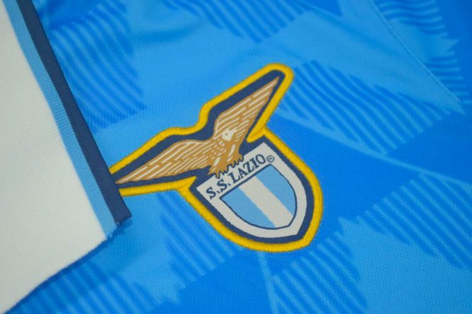 Shirt Lazio Emblem, Lazio 1989-1991 Home Short-Sleeve