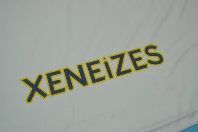 Shirt Xeneizes Imprint, Boca Juniors 1996-1997 Away White Short-Sleeve