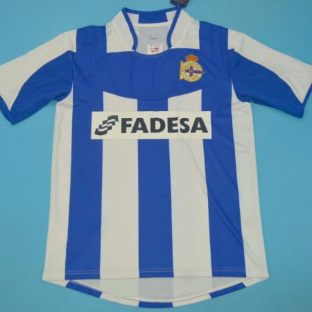 Shirt Front, Deportivo La Coruna 2003-2004 Home Short-Sleeve