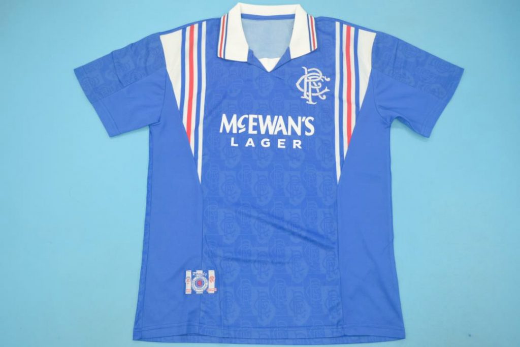 Glasgow Rangers 1996-1997 Home Football Jersey Kit [Free Shipping]